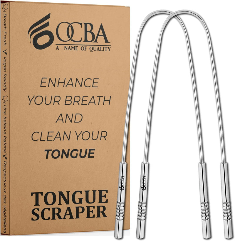 OCBA Stainless Steel Tongue Scraper
